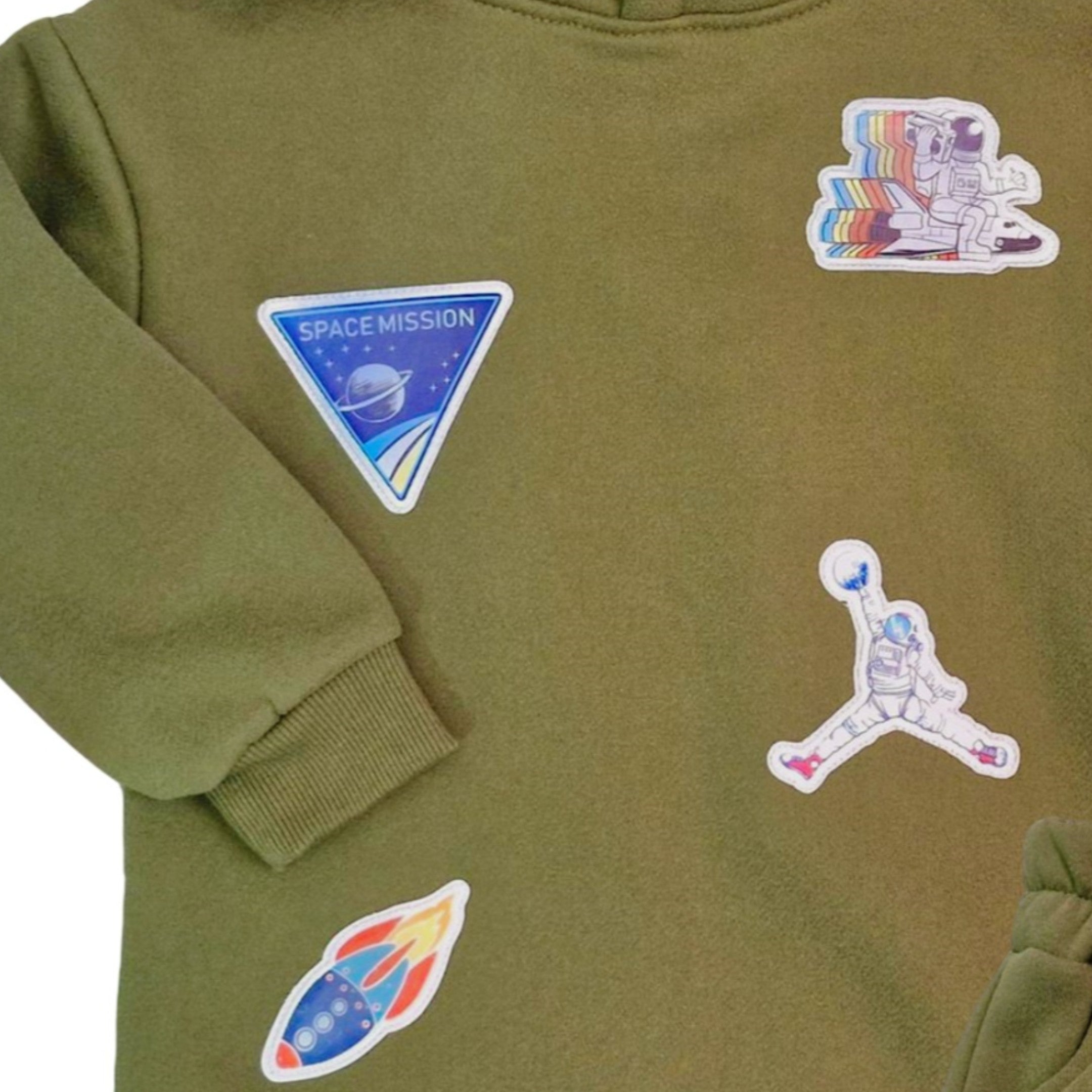 SPACE PATCH HOODIE SET