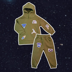 SPACE PATCH HOODIE SET