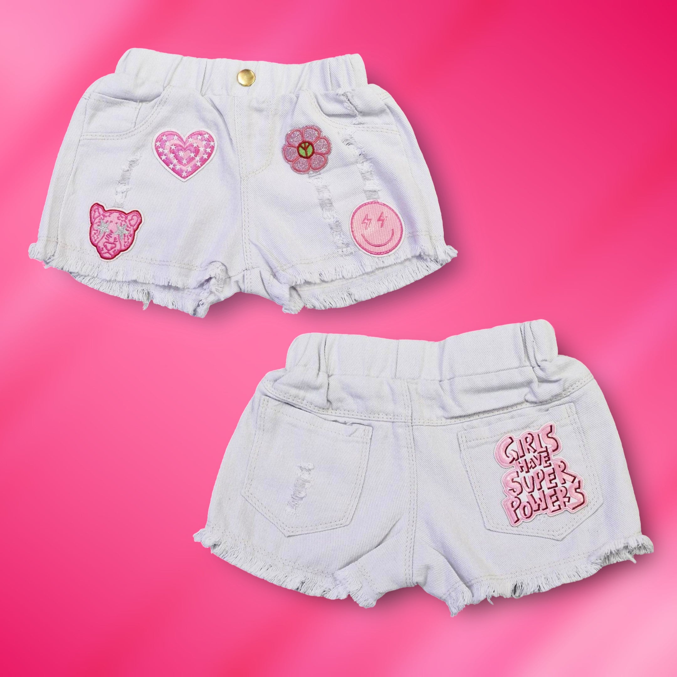 SHORTS PINK PATCHES