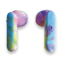 PASTEL TIE DYE COMPACT EARBUDS