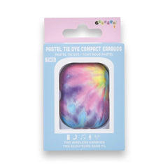 PASTEL TIE DYE COMPACT EARBUDS