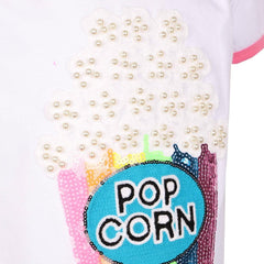 PEARLS AND POPCORN RINGER T-SHIRT