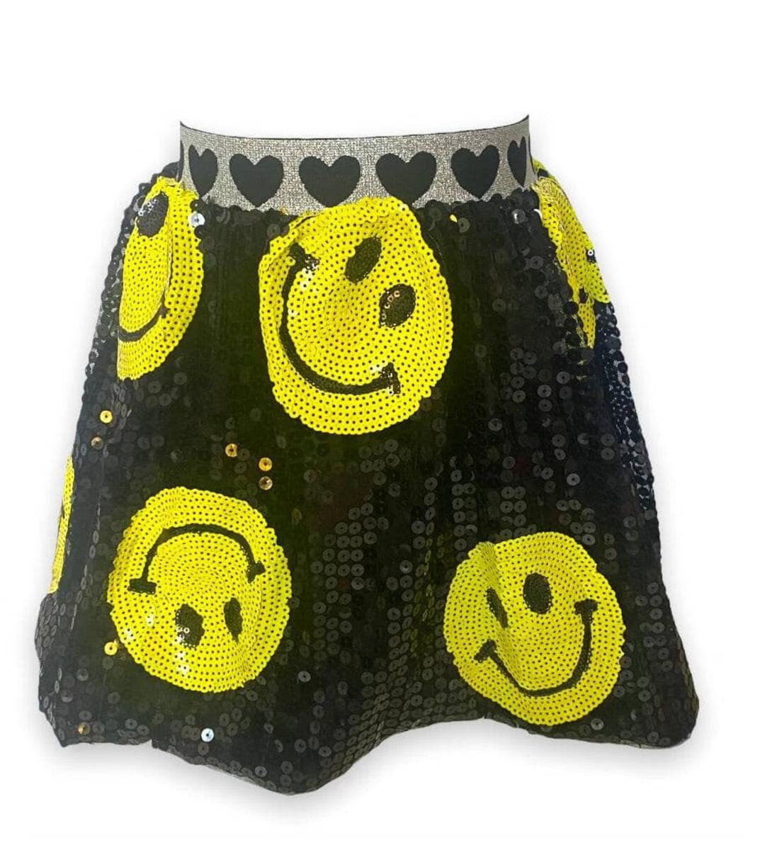 DON´T WORRY BE HAPPY SEQUIN SKIRT