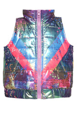 PRINTED PUFF VEST