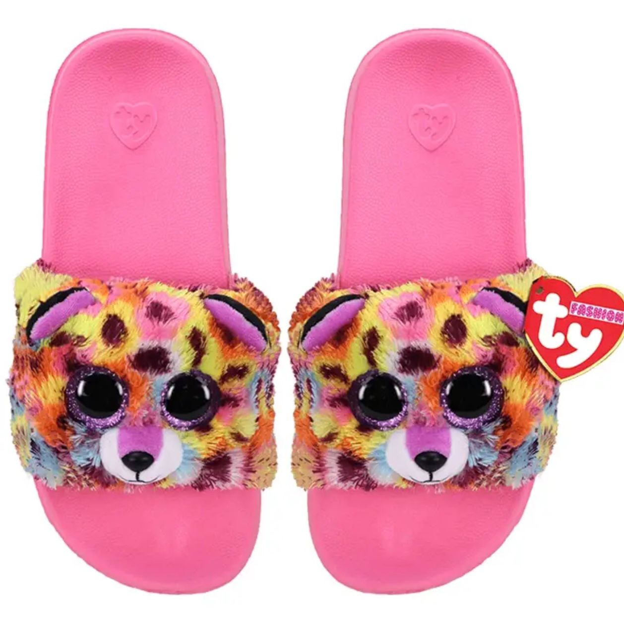 GISELLE LEOPARD SLIDES