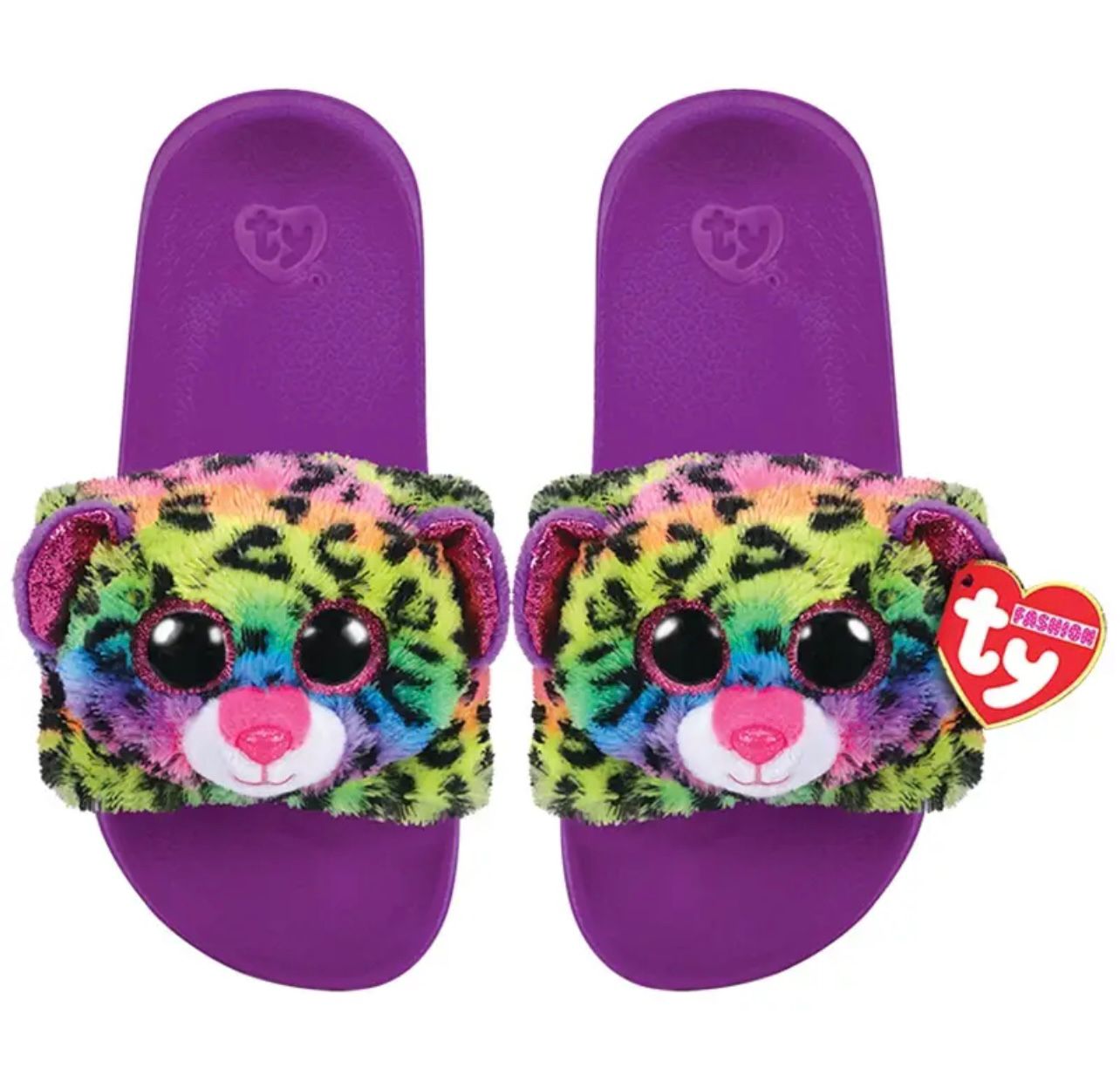 DOTTY LEOPARD SLIDES