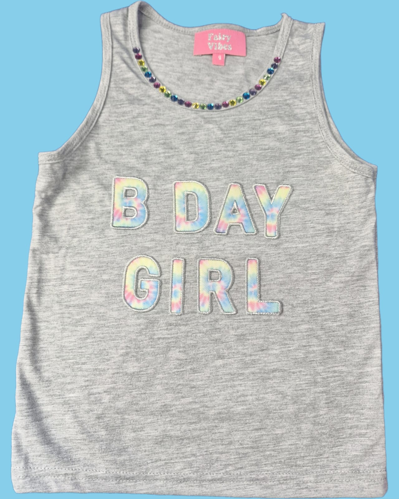 BDAY GIRL GRAY TEE
