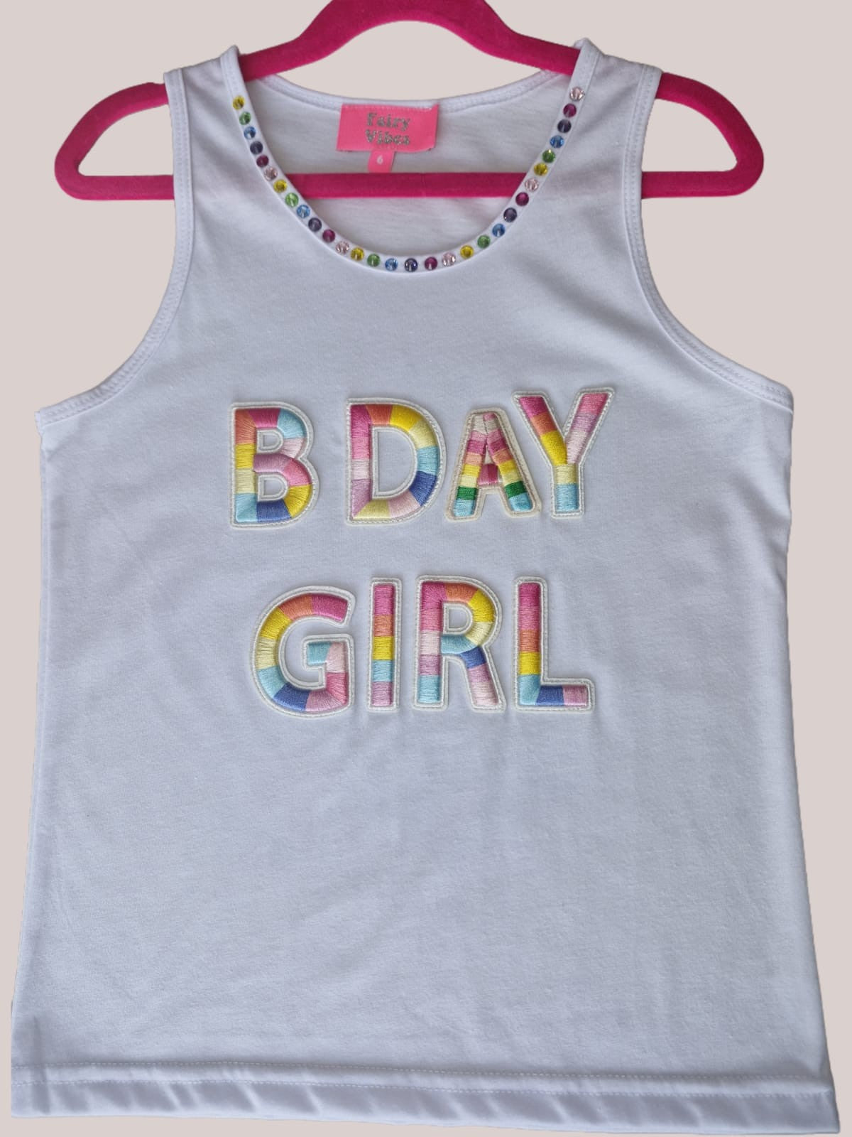 BDAY GIRL WHITE TEE