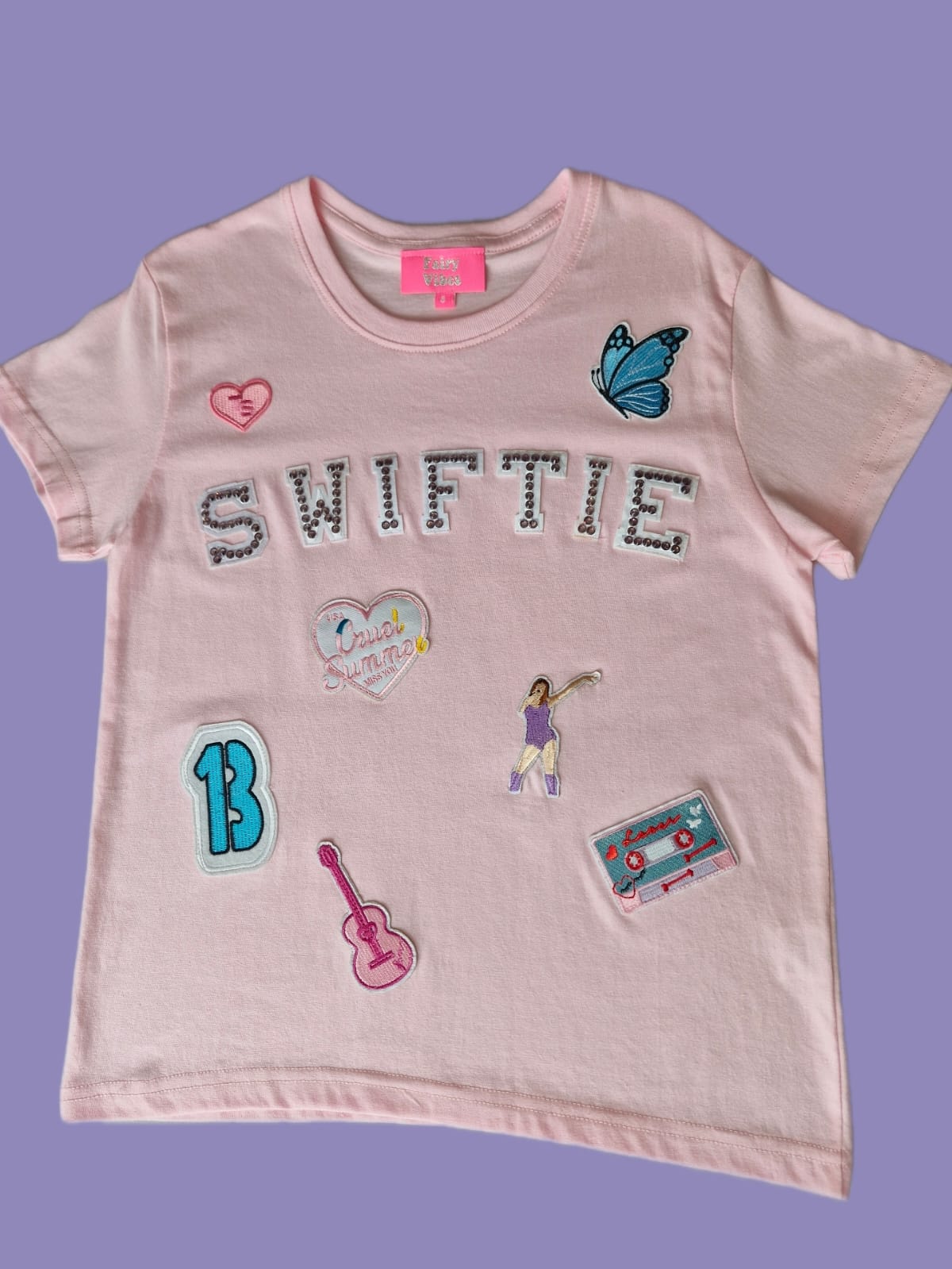 PINK SWIFTIE MULTI PATCH T-SHIRT