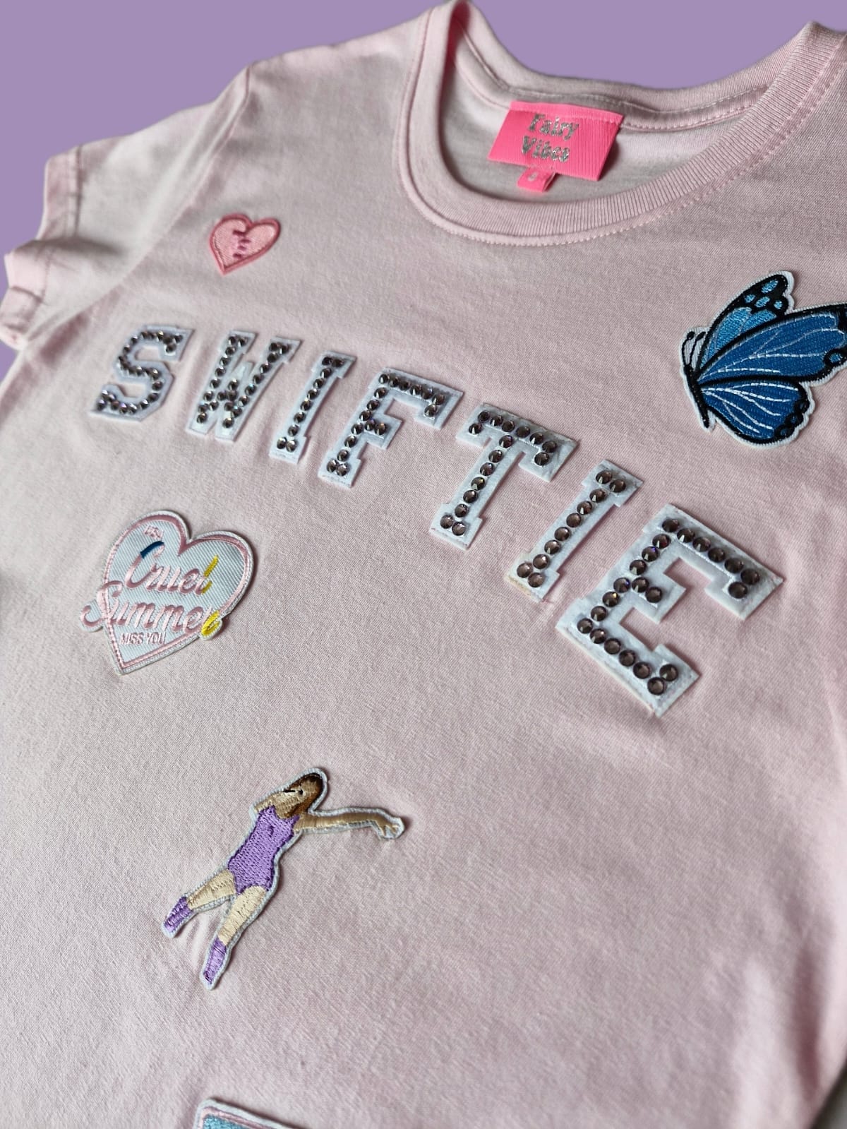 PINK SWIFTIE MULTI PATCH T-SHIRT