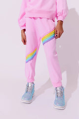 PINK RAINBOW STRIPE SET