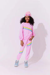 PINK RAINBOW STRIPE SET