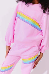 PINK RAINBOW STRIPE SET