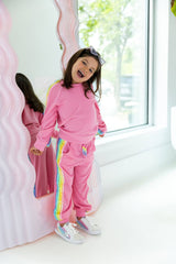 PINK RAINBOW SEQUIN SET