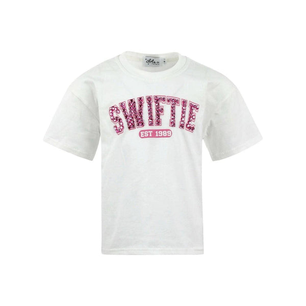 WOMENS¨ROSE CRYSTAL SWIFTIE TEE