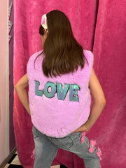 CHALECO MULTI-PATCH LILA