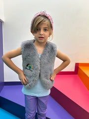 CHALECO PATCH GRIS