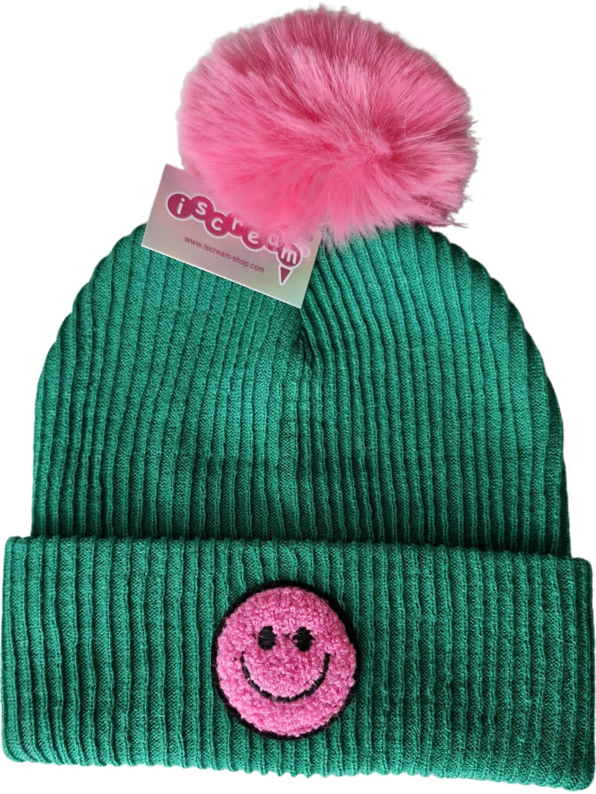 HAPPY POM BEANIE HAT