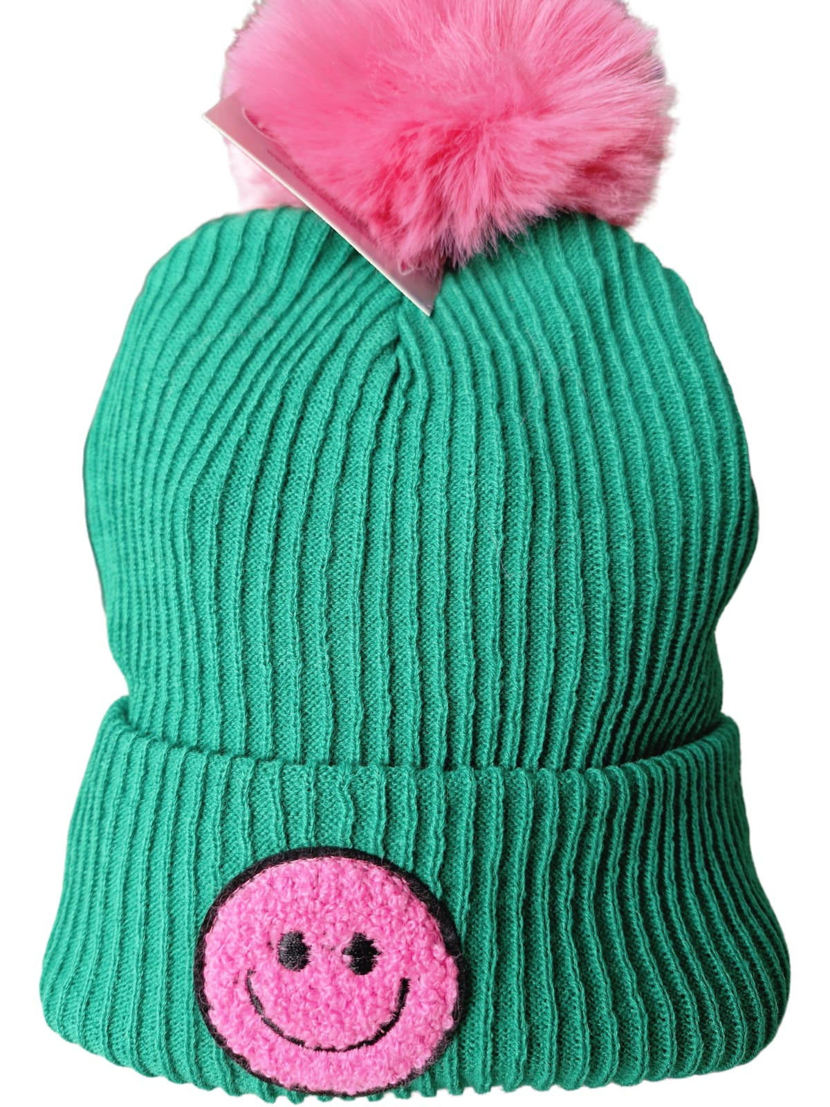 HAPPY POM BEANIE HAT