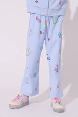 SKY CRYSTAL DOODLE JOGGERS SET
