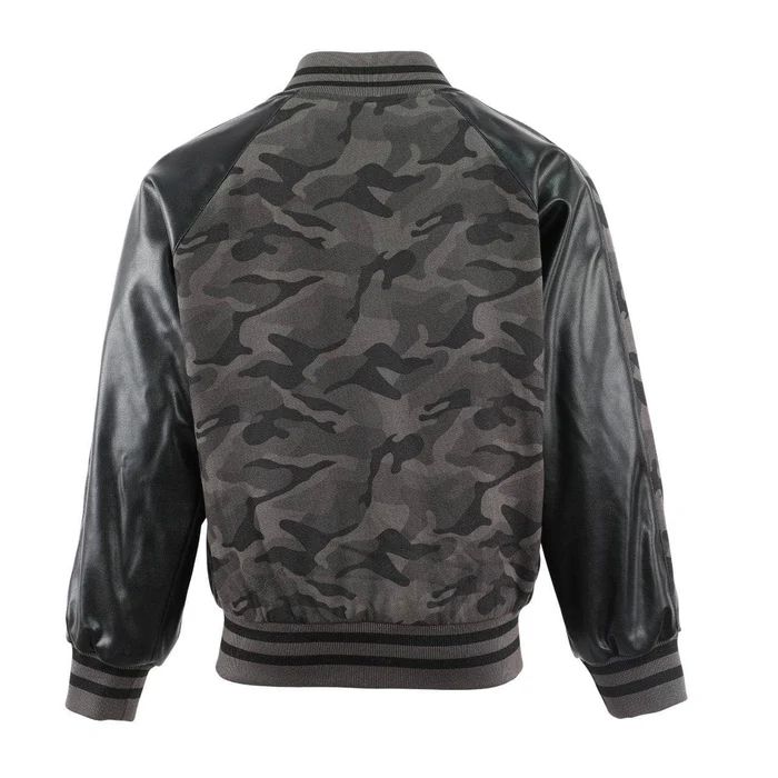 CAMO FLASH LEATHER BOMBER