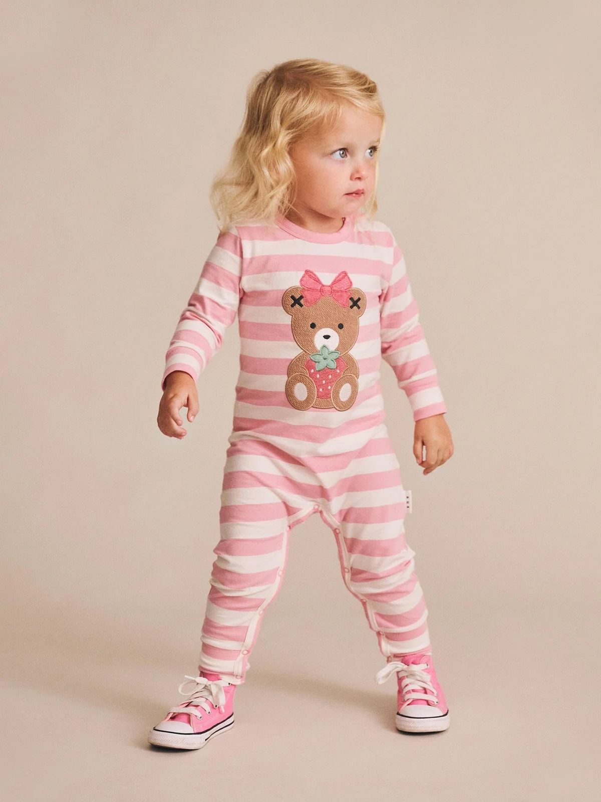 STRAWBERRY STRIPE ROMPER