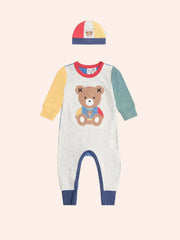 HUXBEAR ROMPER Y HAT SET