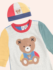HUXBEAR ROMPER Y HAT SET