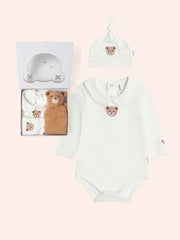 Baby's First Gift Set - Romper, Hat, Comforter