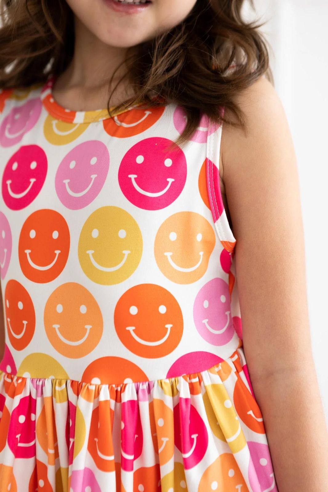 DONT WORRY, BE HAPPY TANK TWIRL DRESS