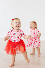 STRAWBERRY FIELDS TUTU BODYSUIT