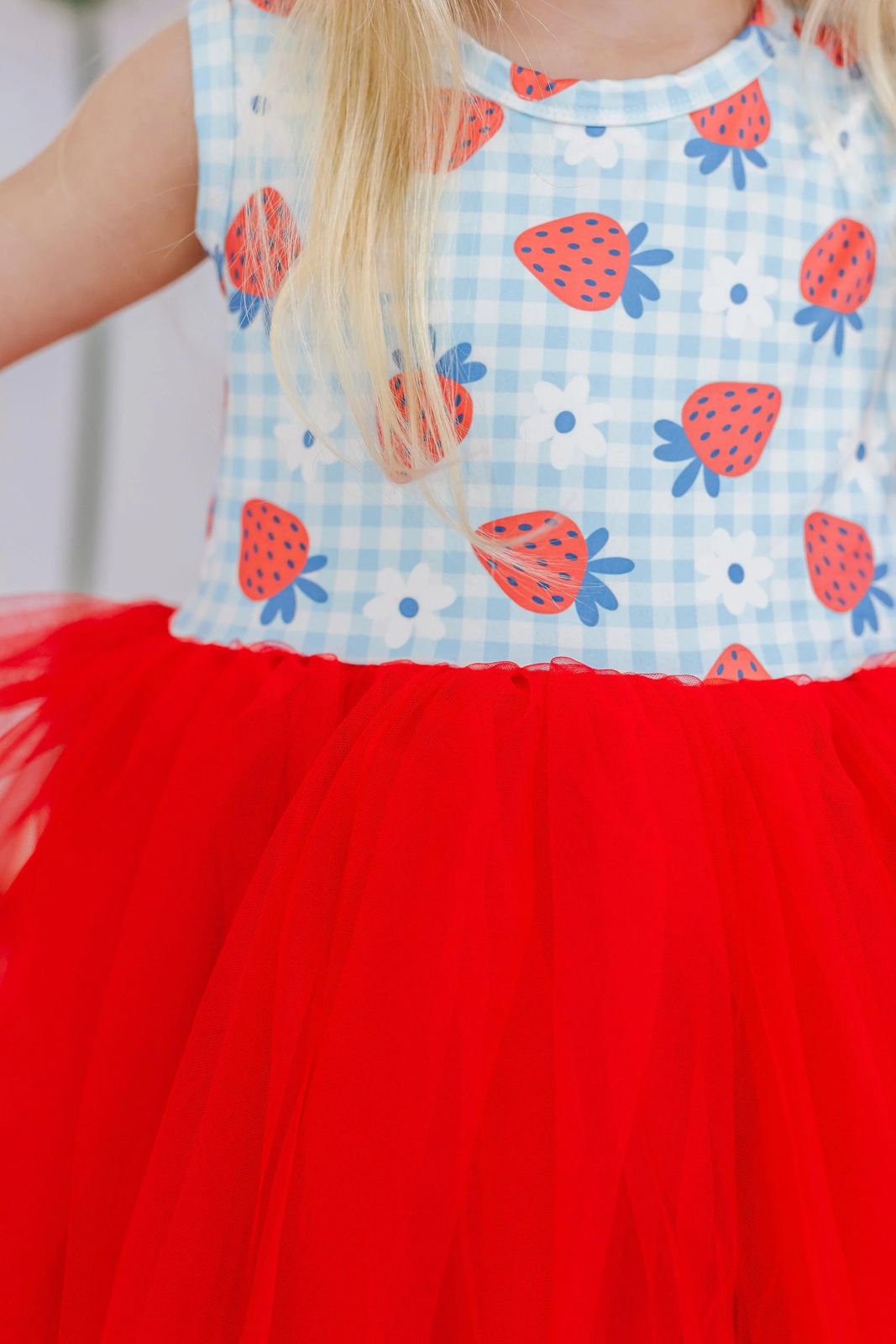 SUMMER STRAWBERRIES TANK TUTU DRESS