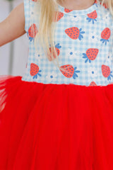SUMMER STRAWBERRIES TANK TUTU DRESS
