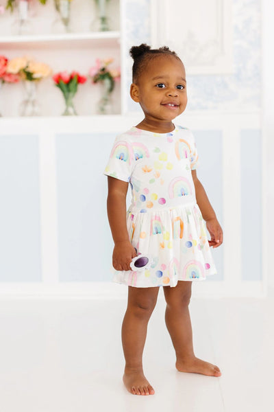 WATERCOLOR RAINBOWS TWIRL BODYSUIT