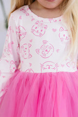 PURR-FECTLY PINK TUTU DRESS