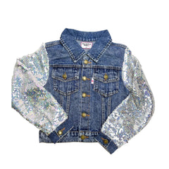LOVER PATCHED SEQUINS DEMIN JACKET