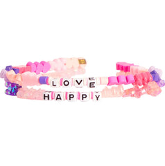 HAPPY AND LOVE 2 PACK CHARM THIN HEADBAND SET