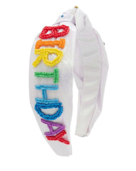 CRYSTALLIZED AND EMBROIDERED BIRTHDAY GALAXY KNOT