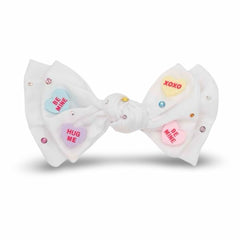 SILK TIE KNOT SWEET HEART CLIP