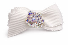 MINI GROGRAIN CLIP STONED CLIP CENTER