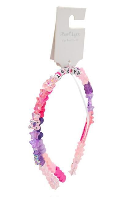 HAPPY AND LOVE 2 PACK CHARM THIN HEADBAND SET