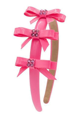 3 PATENT BOW THIN HEADBAND