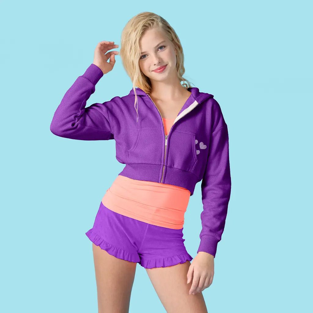 NEON PURPLE TERRY SET