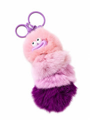 FUZZY CATERPILLAR KEYCHAIN