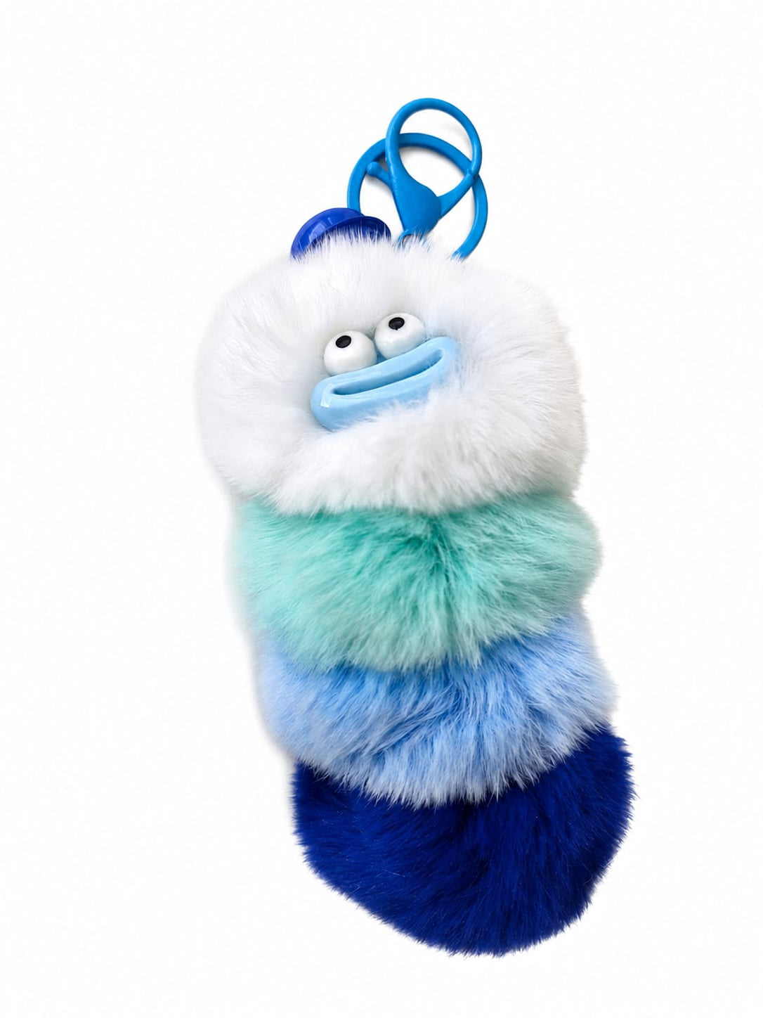 FUZZY CATERPILLAR KEYCHAIN