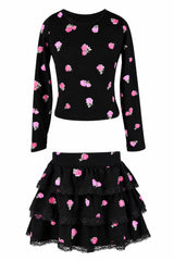 BACK PINK FUCSHIA SET