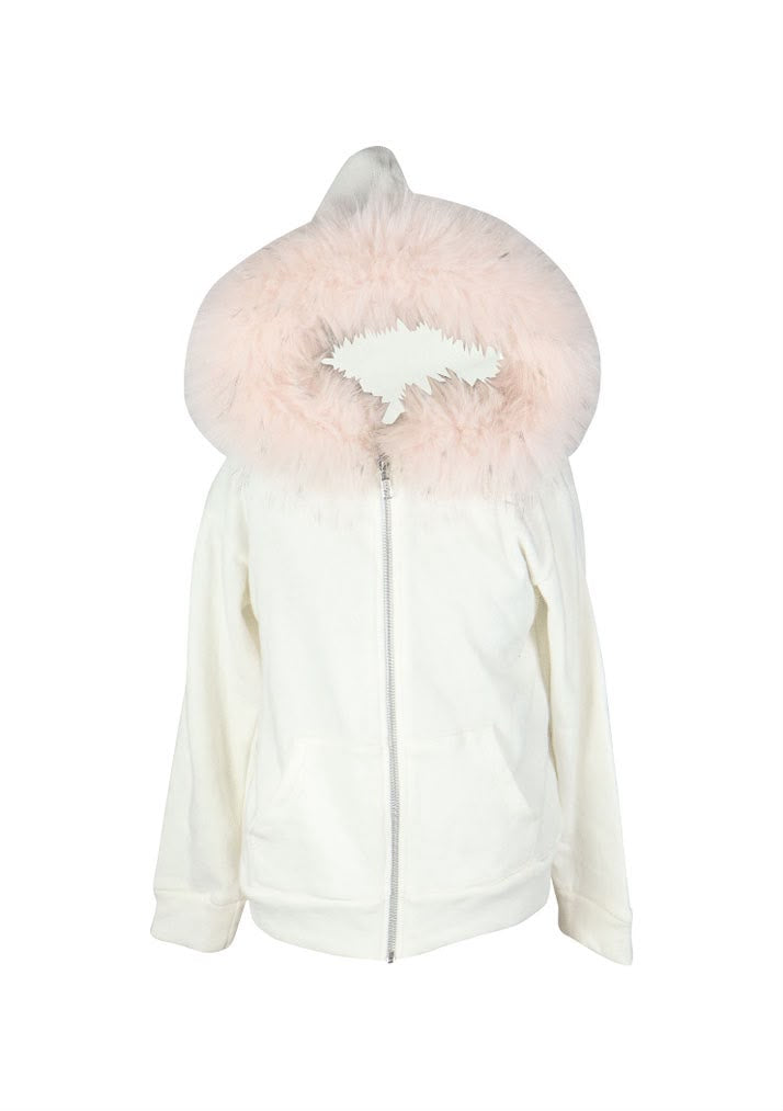 JACKET OFF WHITE FLEECE