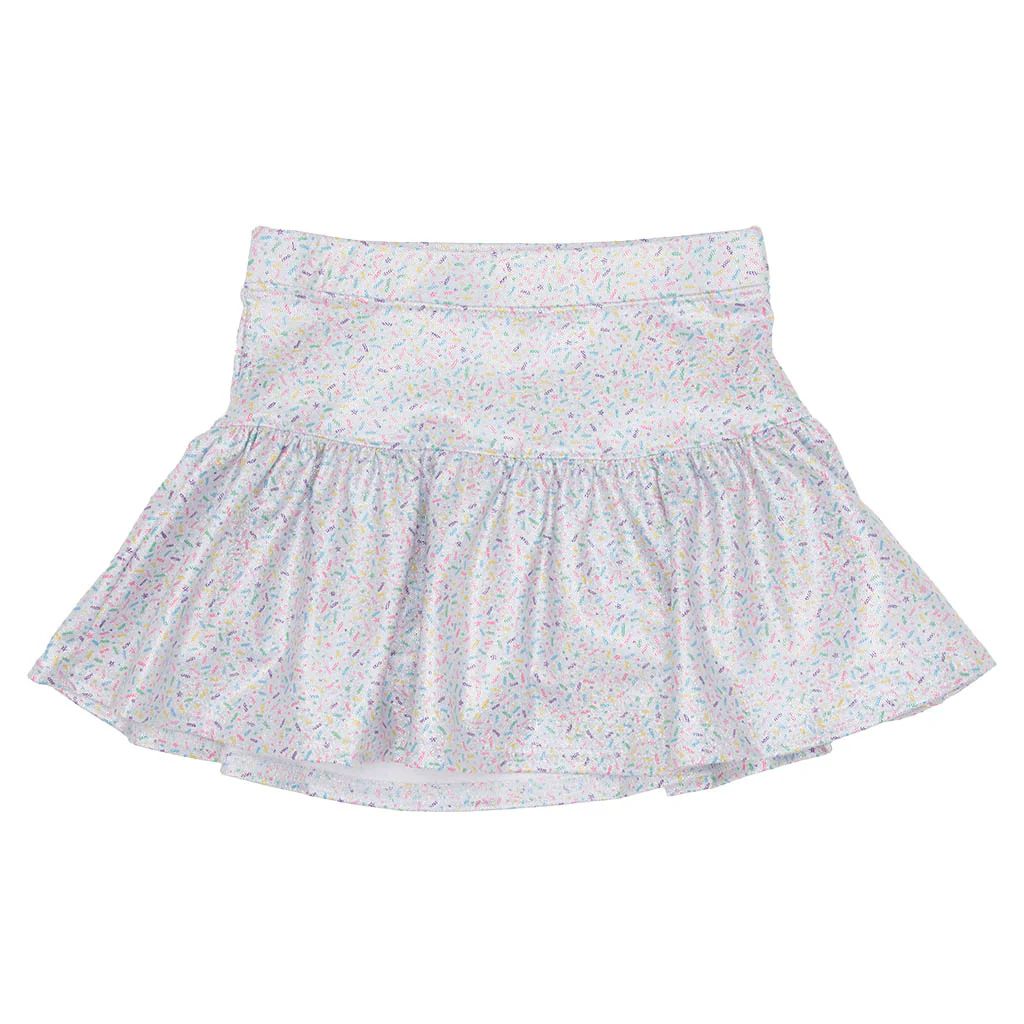 SHIMMER SPRINKLES GATHERED SKORT