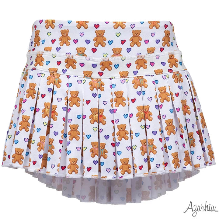 BEARY LOVED MINI PLEATED SKORT