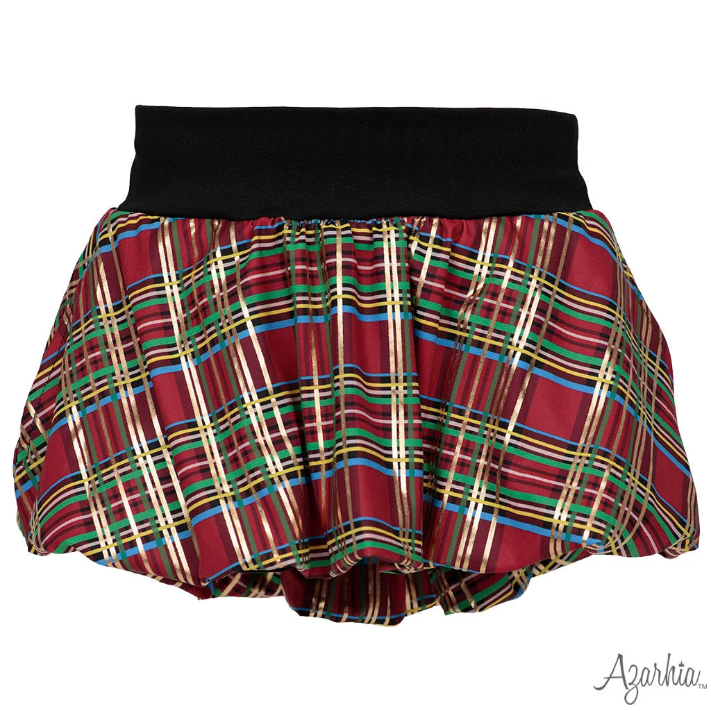 CHRISTMAS PLAID BOW SET